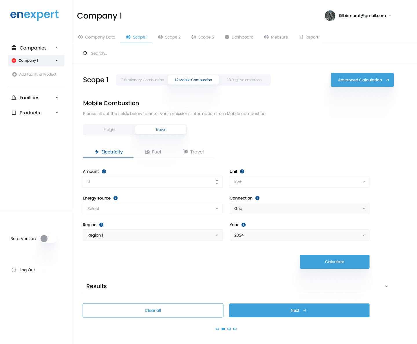 EnExpert Carbon Management – Erfassung von Scope-1-Emissionen mit Emissionsfaktoren